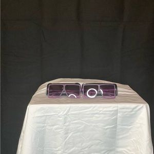 Purple wide face sunglasses